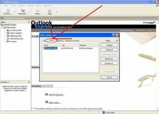 Změna nastavení poštovního účtu - Outlook Express