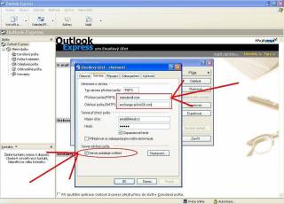 Změna nastavení poštovního účtu - Outlook Express