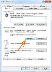 Vymazání cache prohlížeče - Microsoft Explorer 9